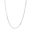 Cadena De Plata De Ley Rodiada 040 - 40 Cm.