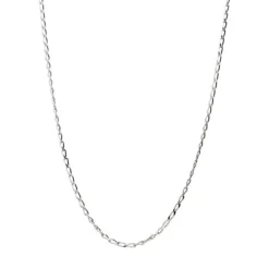 Cadena De Plata Rh De 50 Cm.
