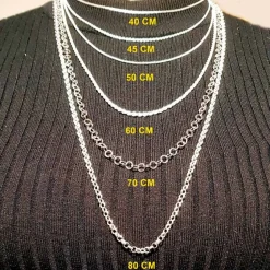 Cadena Plata De Ley Lumina 60 Cm.