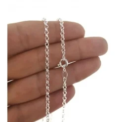 Cadena Rolo De Plata De Ley 40 Cm. 2 Mm.