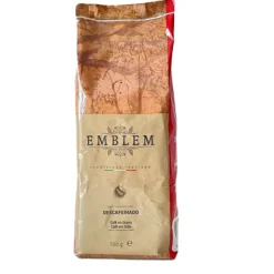 Emblem Café en Grano Descafeinado. Sabor Intenso 500 g