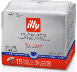 Café Illy MPS Classico Lungo 15 cápsulas