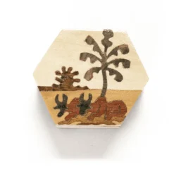 Caja solidaria de madera Agua de coco