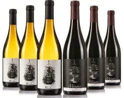 13 viñas Caja 6 unidades, 3 Babú blanco y 3 Mingus joven tinto