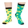 Calcetines solidarios de Unoentrecienmil | Amarillo y verde