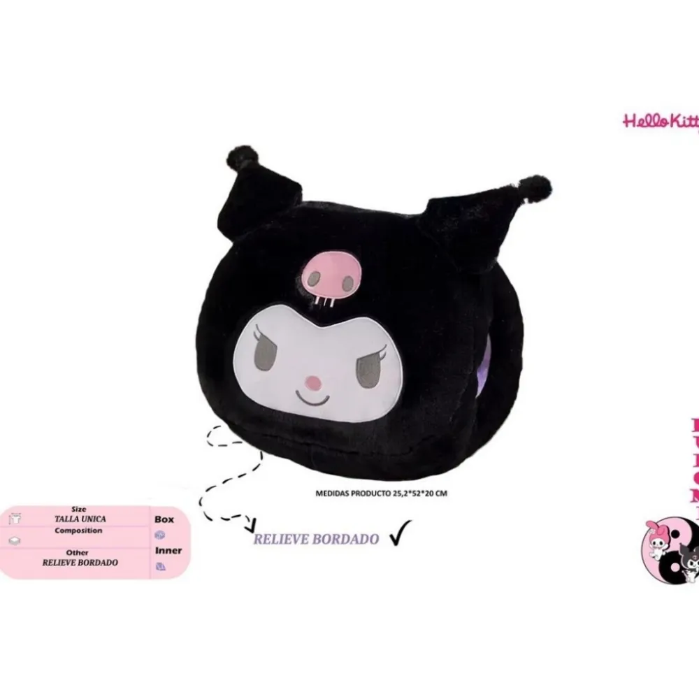 Sale New Import Calienta Manos Súper Cojín Sanrio Hello Kitty Kuromi 50x25cm
