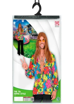 Camisa de Hombre The 70s Estilo Hippie - Flower Power