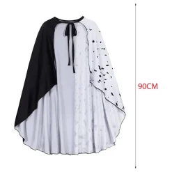 New Kebedo Moda Capa Cruella de Vil para Disfraz