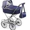 Carro de Muñecas Clásico de Luxe color azul marino Plegable