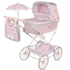 Sale Decuevas Toys Carro de Muñecas Sophie Rosa Plegable con Sombrilla - DeCuevas