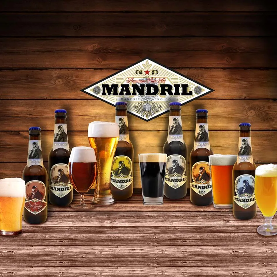 Cerveza Artesana Mandril Sporting Beer L 12 botellas de 33 cl