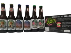 Hot Cervecería Valles del Lúpulo Cervezas Artesanas 2 Primeta + 2 Pa'llegra + 2 Raíces + 1 caja Galletas de bagazo