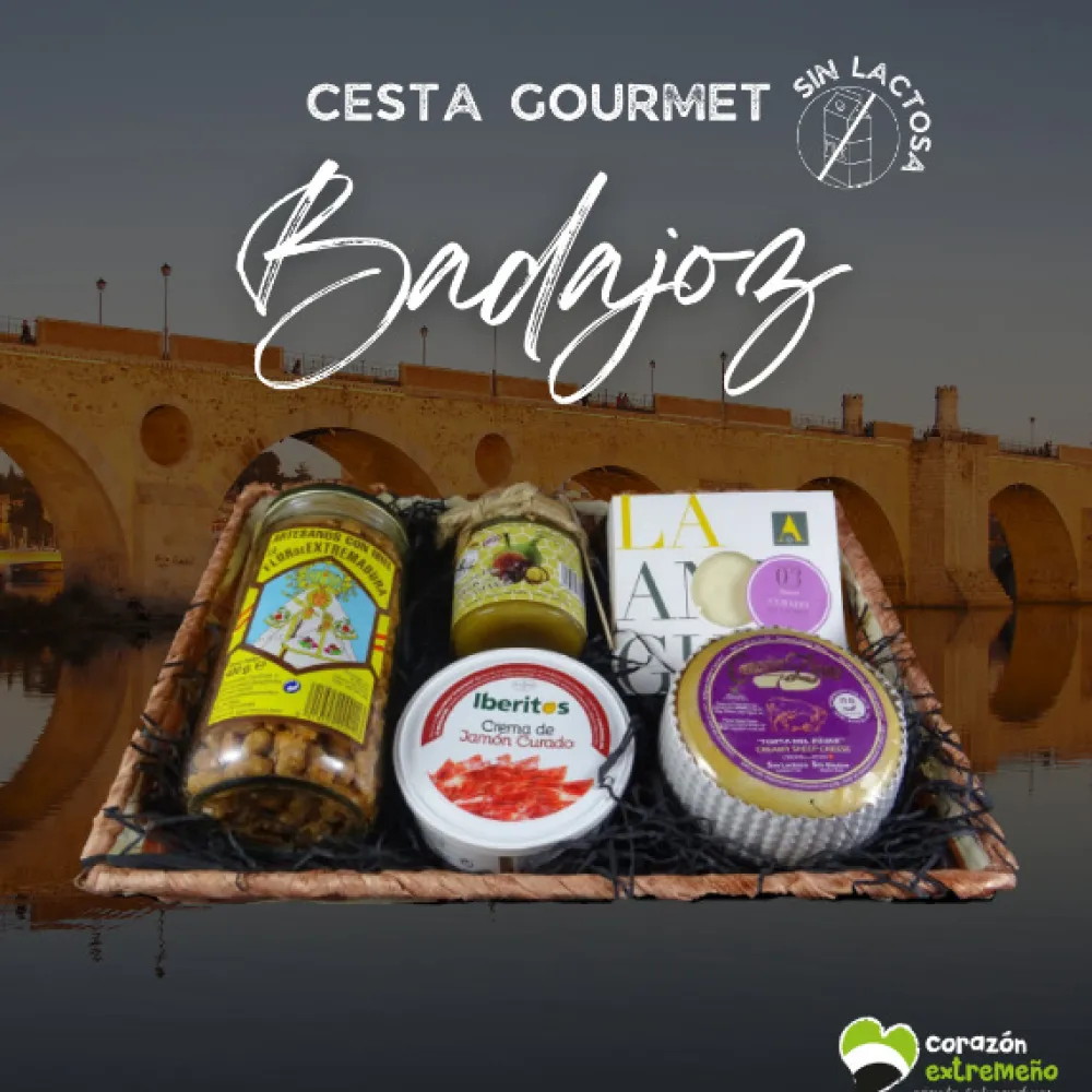 Discount Corazón Extremeño Cesta Gourmet Badajoz Sin lactosa
