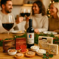 Online Woodbases Cesta Navidad Gourmet Mini Vino