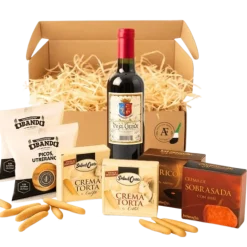 Online Woodbases Cesta Navidad Gourmet Mini Vino
