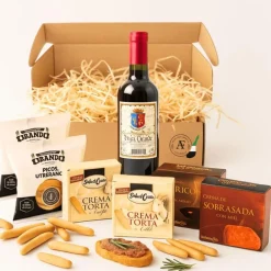 Online Woodbases Cesta Navidad Gourmet Mini Vino