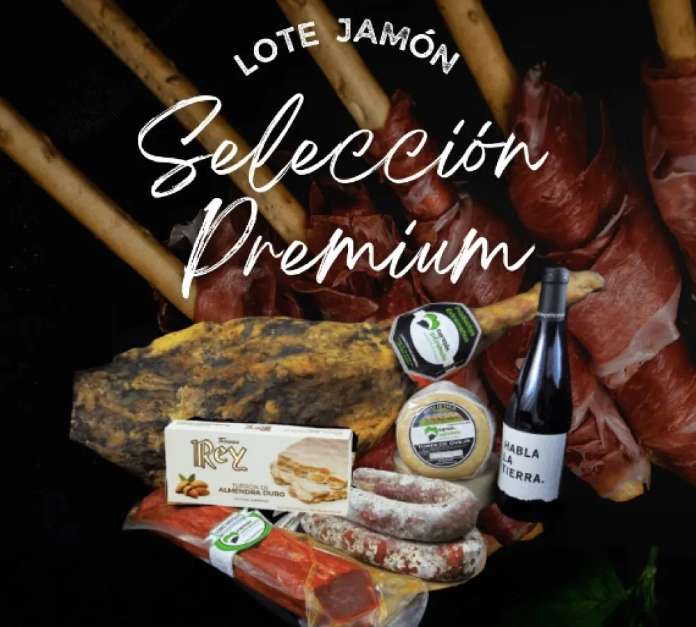 Clearance Corazón Extremeño Cesta Regalo Navidad Lote de Jamón Selección Superior