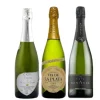 Best Corazón Extremeño Cesta Regalo Navidad Lote Estuche Pack Degustación 3 Cavas Extremeños