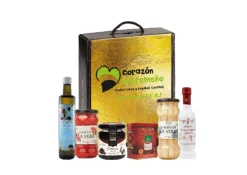 Clearance Corazón Extremeño Cesta Regalo Navidad Lote Gourmet Vegano Extremadura