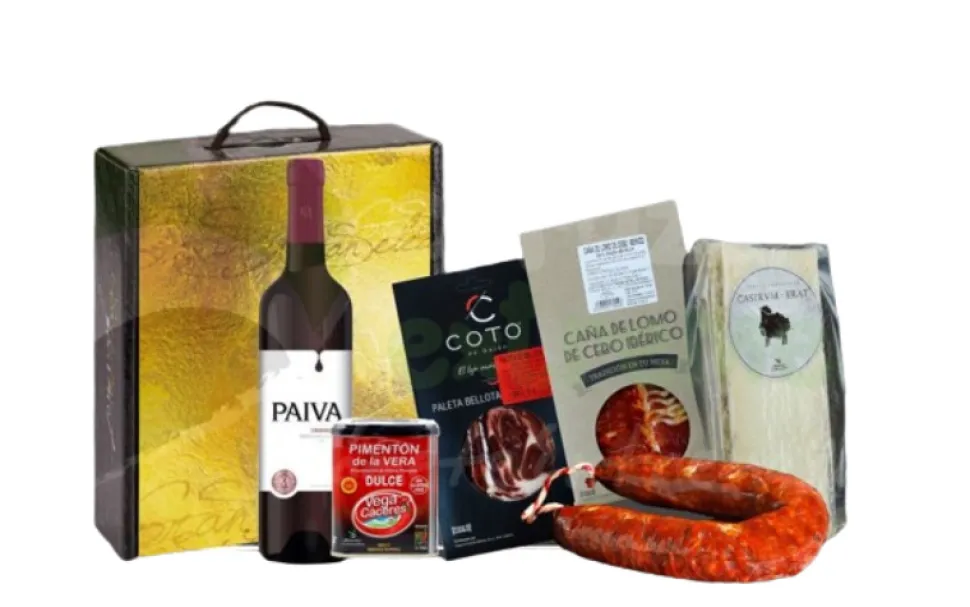 New Corazón Extremeño Cesta Regalo Navidad Lote Gourmet CEX N º 5