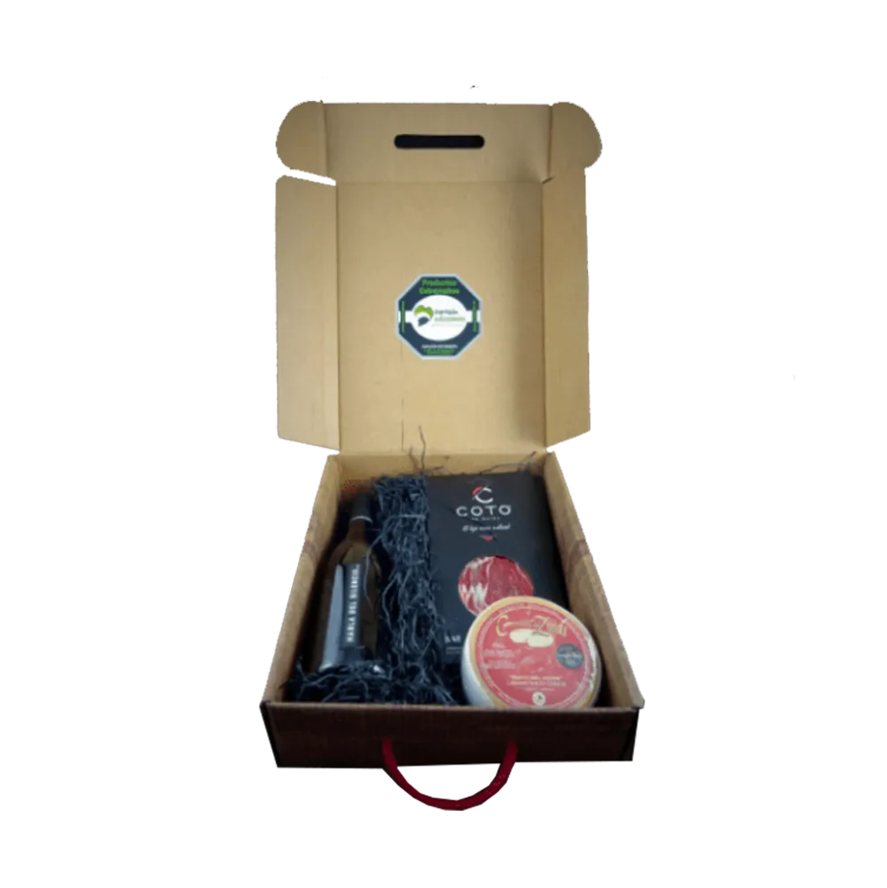 Corazón Extremeño Cesta Regalo Navidad Lote Productos Extremeños Nº3