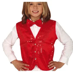 Outlet Disfraces Lucero Chaleco rojo lentejuelas infantil