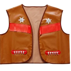 Chaleco vaquero marrón