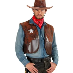 Chaleco vaquero marrón versátil