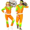 Best Disfraces Lucero Chándal Años 80s Adulto Naranja