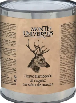Ciervo flambeado al cognac en salsa de nueces (865g)