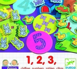 Clearance Djeco 1,2,3 Cifras. Eduludo números. Descubre los números.