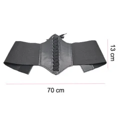 Disfraces Lucero Cinturón Corset Clásico Negro
