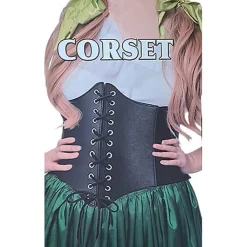Disfraces Lucero Cinturón Corset Clásico Negro