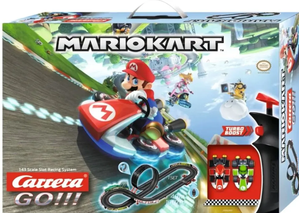 Circuito Coches de Carrera Mario Kart y Luigi - Slot Carrera GO!!