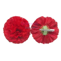 New Disfraces Lucero Clavel Rojo con Broche