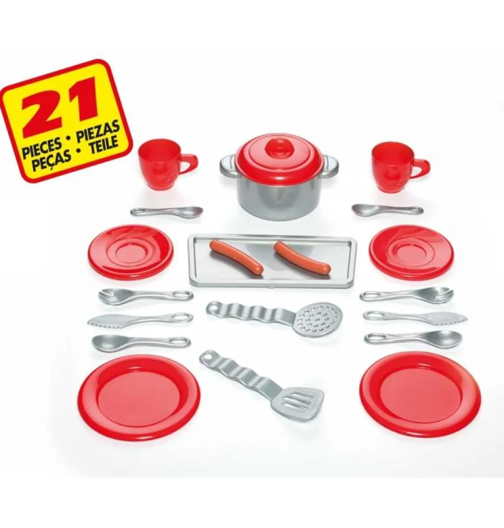 Sale Moltó Cocina Infantil Master kitchen 3 Módulos Roja-Gris