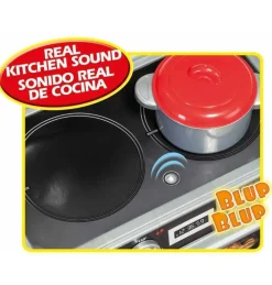 Sale Moltó Cocina Infantil Master kitchen 3 Módulos Roja-Gris