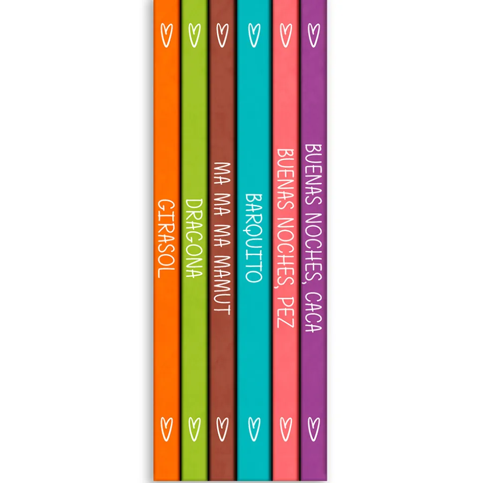 Colección de libros para bebés. Seis libros de cartón en caja