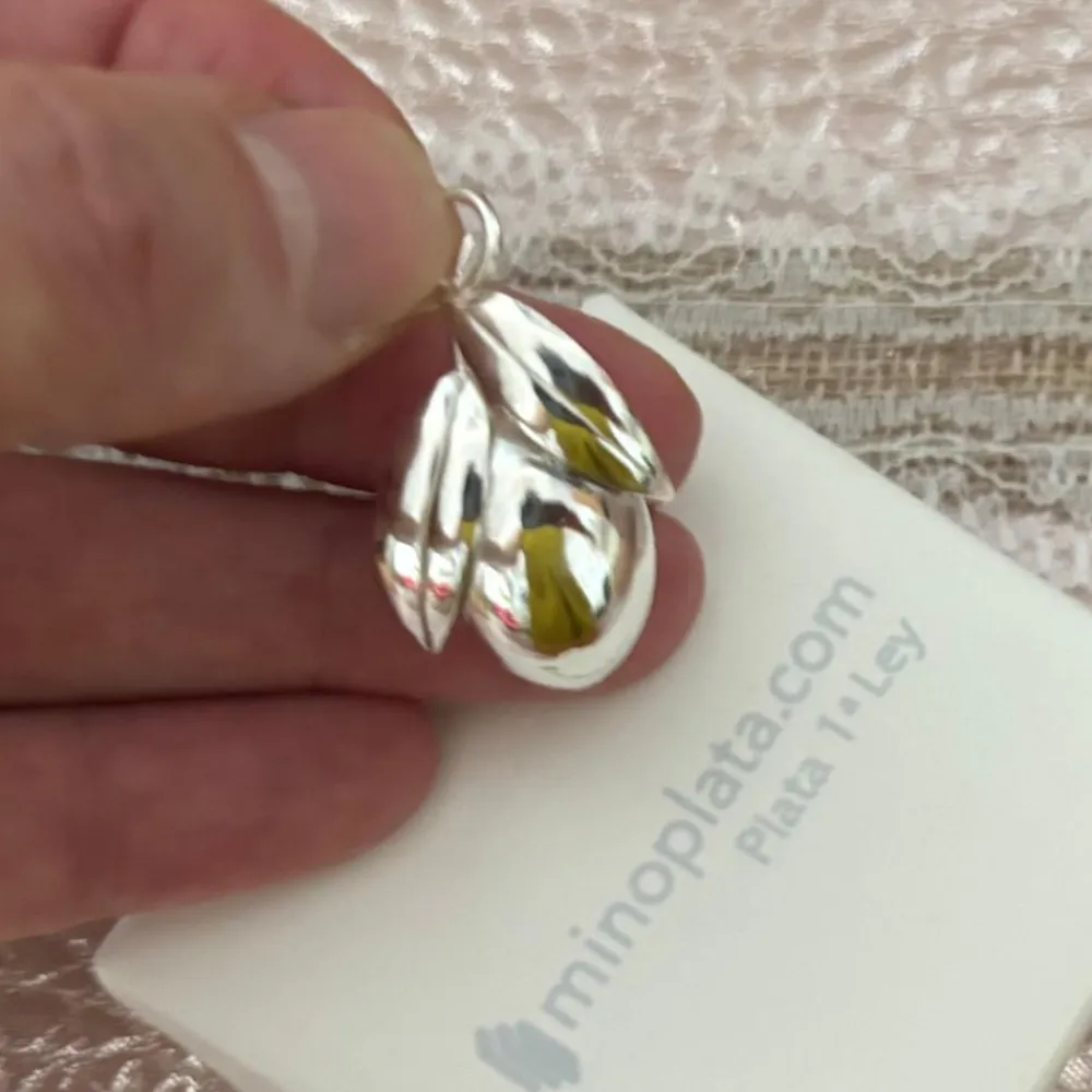 Discount Colgante Aceituna De Plata De Ley