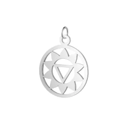 Colgante Chakra Manipura de aproximadamente 18 mm de diámetro