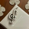 Colgante Clave De Sol Grande De Plata De Ley