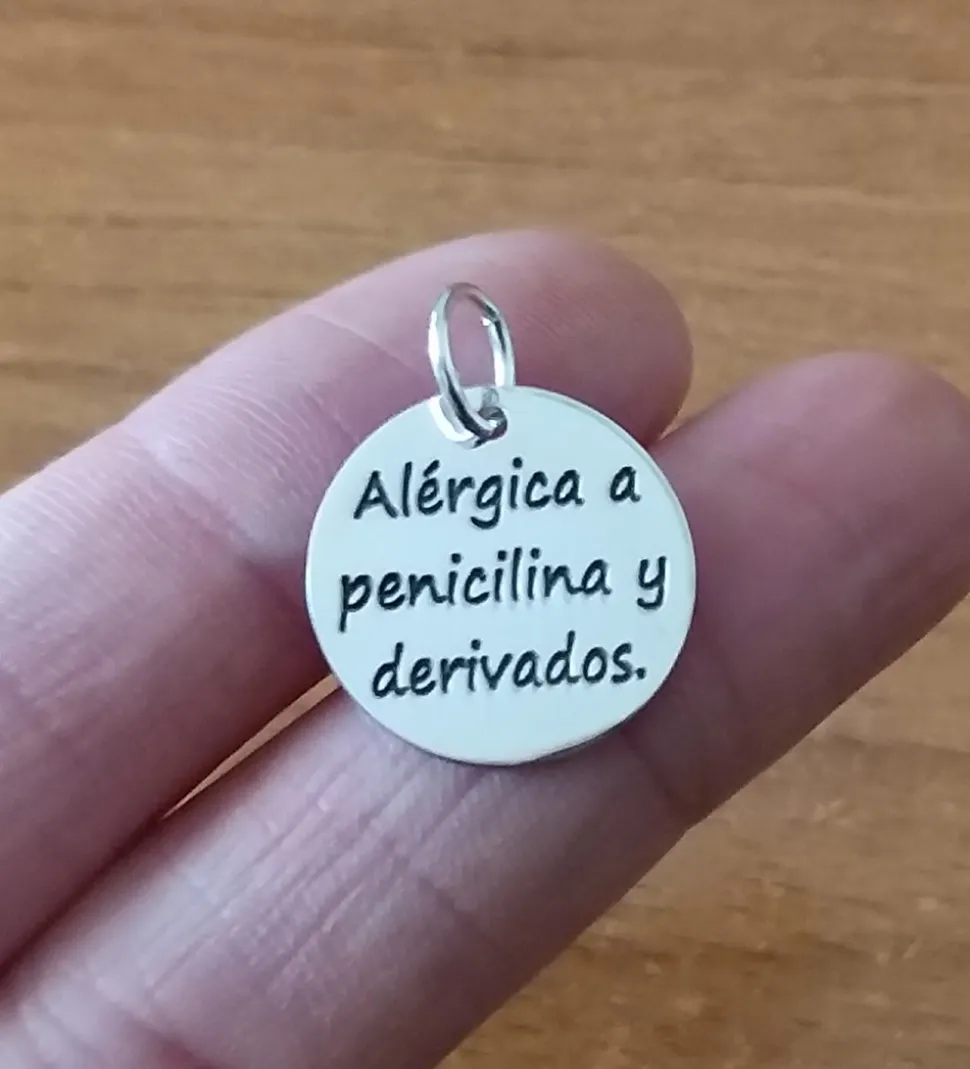 Colgante Círculo De Plata 18 Mm. Para Personalizar