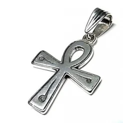 Colgante Cruz De La Vida De Plata De Ley
