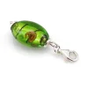 Colgante Del Dinero Tipo Charms En Plata Y Piedra Natural