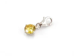 Online Colgante De Plata Estilo Charms Cristal Amarillo