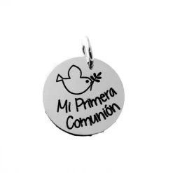 Outlet Colgante De Plata Primera Comunión Paloma De La Paz