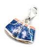 Sale Colgante De Plata Short Celeste Estilo Charm
