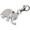 Clearance Colgante Elefante Plata Y Esmalte
