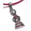 Colgante Gitana De Plata De Ley Con Traje Rojo