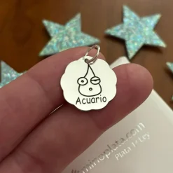Colgante Horóscopo Acuario De Plata De Ley